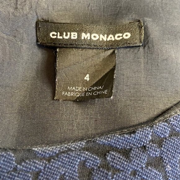 Club Monaco Sleeveless Drop-Waist Jacquard Mini Dress - Picture 12 of 12